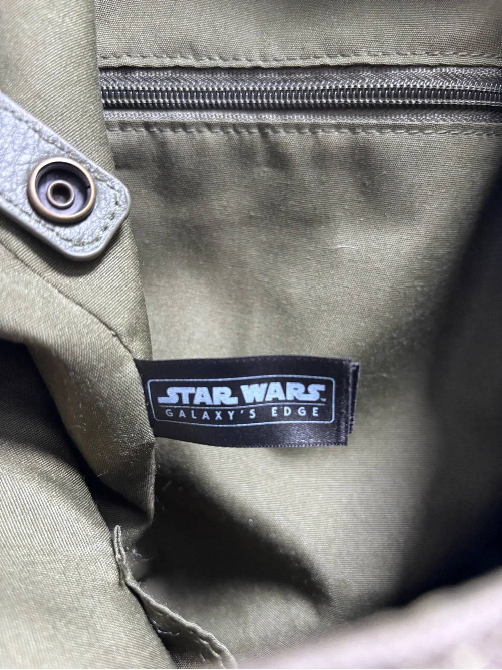 Green Star Wars Galaxy’s Edge Canvas Rebel Backpack